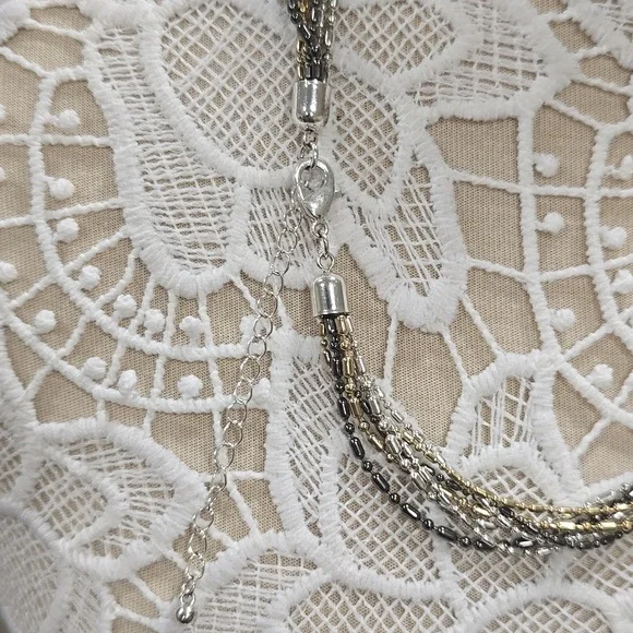 Elegant Multi-strand Knot Lariat Necklace - Picture 5 of 8